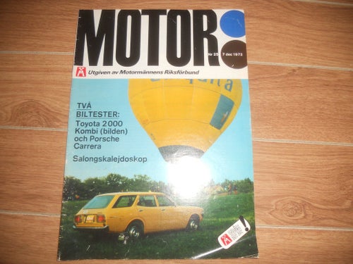Motor nr25 1972 Porsche Carrera, Toyota 2000