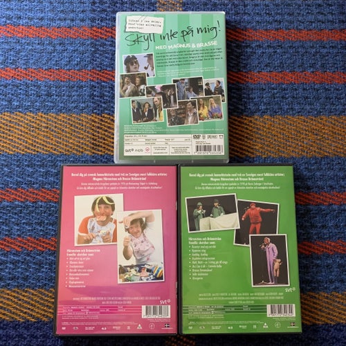 3 x Magnus & Brasse | DVD | Skyll inte på mig! Varning för barn Det är serverat