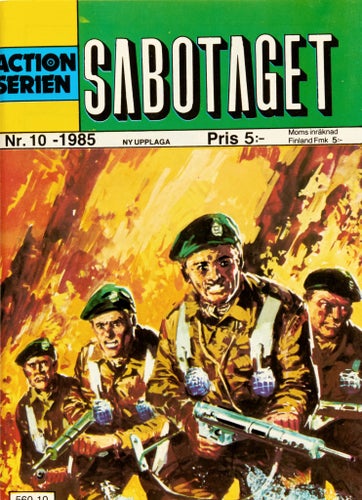 Actionserien Serietidning 1985 nr 10 – Sabotaget (Oläst arkivex)