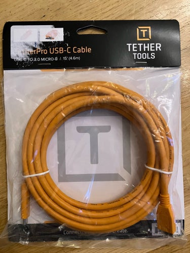 Tether Tools TetherPro USB-C till 3.0 Micro-B-kabel, 4,6 m