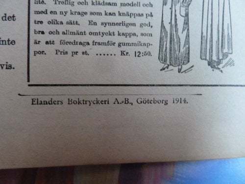 TIDSFÖRDRIF, 1914, DU SOM..., TIDNING