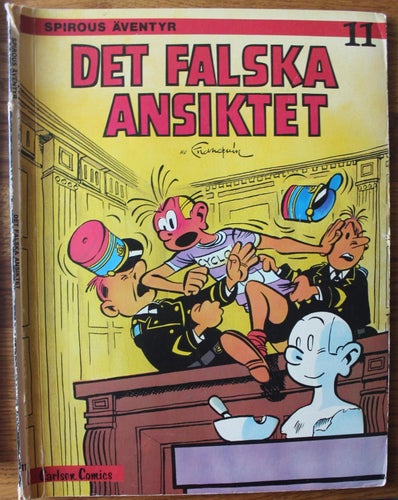 SPIROUS ÄVENTYR 11 Det falska ansiktet 1976 1:a uppl