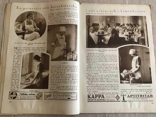 HUSMODERN NR 9 1925 PRINSESSA ASTRID SOM BARNSKÖTERSKA,SKÅNEGATAN STOCKHOLM