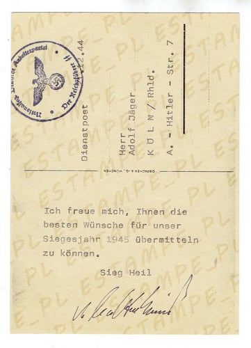 Postcard Waffen SS rare WW2 (10304)