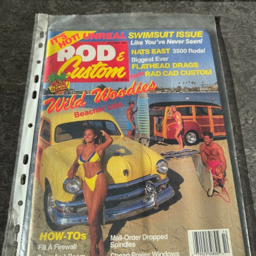 Rod & Custom October 1990 – Unreal Swimsuit Issue + Wild Woodies & NATS East