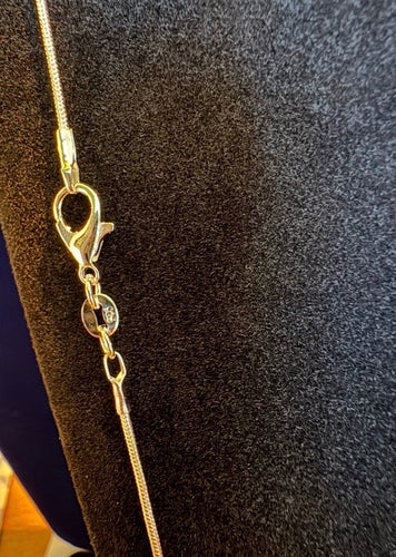 Silverkedja. Olika längder. Länk 1 mm