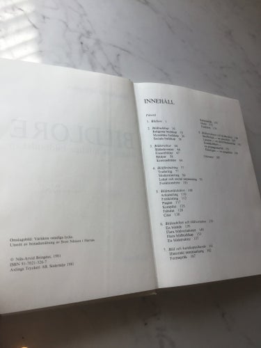 Bildlore: studiet av folkliga bildbudskap av Nils-Arvid Bringéus, 1981