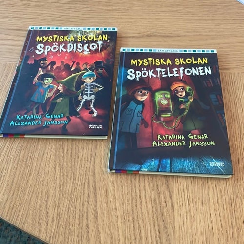 Mystiska Skolan Spökdiscot och Spöktelefonen Lätt att läsa böcker