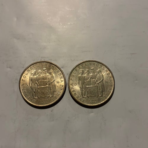 Svenska 5kr folkets lagbundna frihet