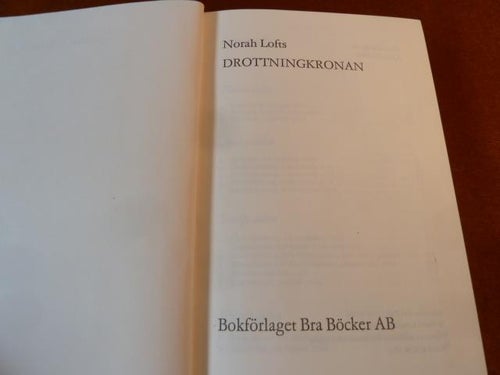 DROTTNINGKRONAN, N. LOFTS, 1971,  BÖCKER