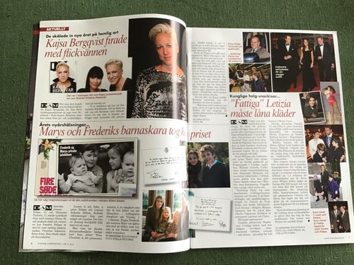 SVENSK DAMTIDNING NR 2 2012 PRINSESSAN MARIE,LINUS WAHLGREN,STENBECK,BERGQVIST