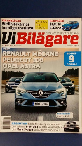 Vi bilägare 7 2016: DS 3 THP 165, Jaguar F-Pace 2,0 D + XJ-S, beg Kia Sportage