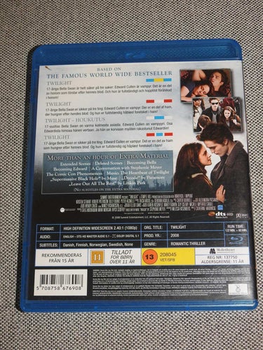 Twilight Blu-Ray - Romantisk Thriller 2008