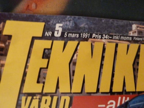 TEKNIKENS VÄRLD, NR 5 - 1991, TIDNING