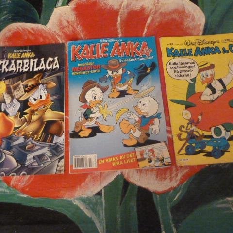 TIDNING, 3 STYCKSEN KALLE ANKA TIDNINGAR, NR 24 - 1979, NR 11 - 2007, 43 - 2007