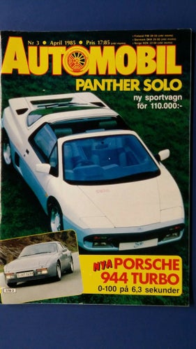 Automobil 3 1985: Land Rover County 110 + Range Rover Vouge, Porsche 944 Turbo