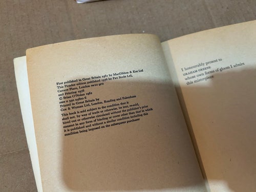 The Hard Life by Flann O'Brien, bok, Good plus, N