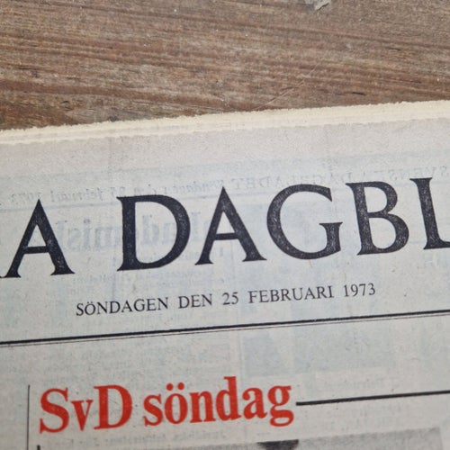 Svenska Dagbladet Söndagen den 25 Februari 1973
