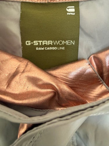 G-STAR RAW grå parka, storlek M