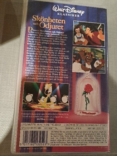 Skönheten och Odjuret VHS Disney