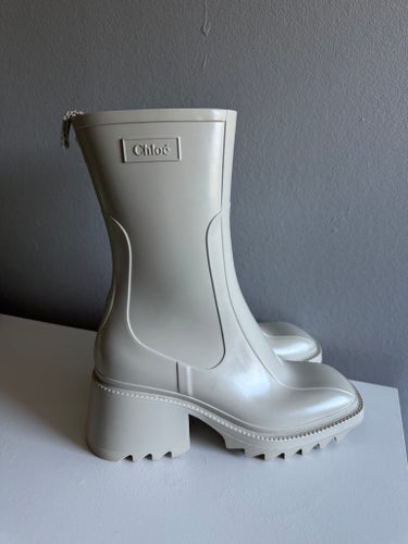 Chloé Stövlar Beige Storlek 40 Betty rain boot