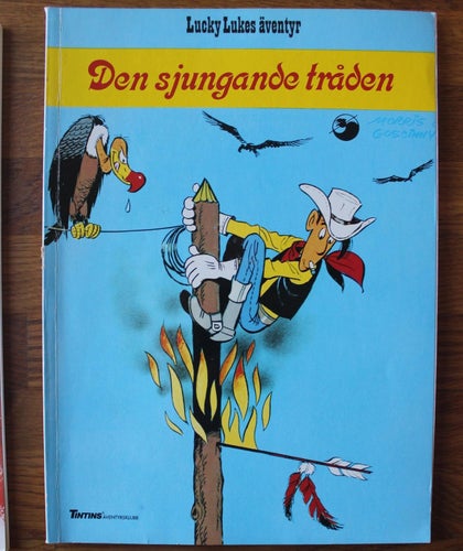 LUCKY LUKE NR 35 DEN SJUNGANDE TRÅDEN 1988 2:A UPPL