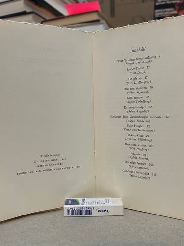 Lovtal över svenska romaner av Olle Holmberg. Bok. Very good plus