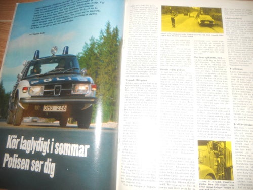 Motor nr13 1973 VW Passat, MGB GT, Pilgrimsleden, trafik Polisen