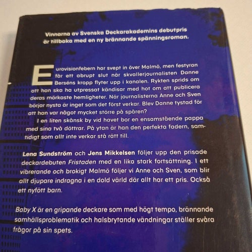 Baby X av Sundström, Lena (inb) 2025 Deckarakedemiens debutpris!!