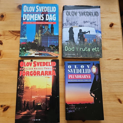 Roland Hassel deckare - Domens dag, Död i ruta ett, Förgörarna, Plundrarna