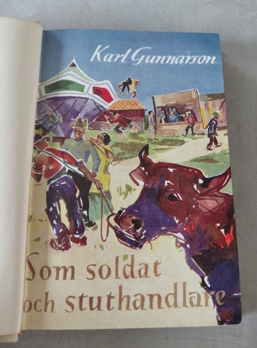 Som soldat och Stuthandlare Karl Gunnarson 1946