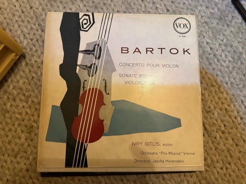 Ivry Gitlis – Bartok Violin Concerto LP Vox