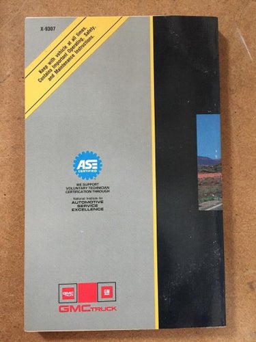 1993 GMC Forward Control Chassis Owner's Manual