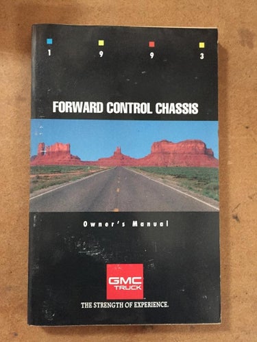 1993 GMC Forward Control Chassis Owner's Manual