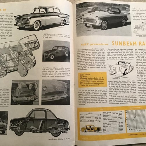 SVENSK MOTOR TIDNING NR 20 1957 DETROIT STÅR,ENGLEBERT DÄCK HÄFTE,OPEL CARAVAN,