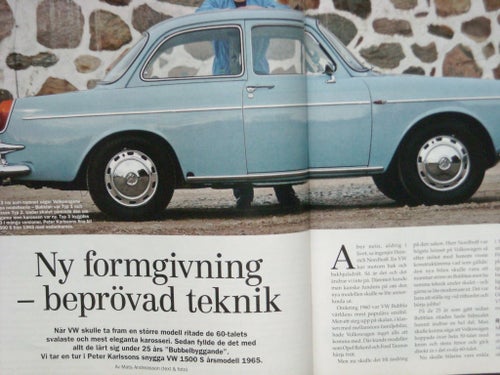 VW Volkswagen typ.3 1500 S " Beprövad teknik "