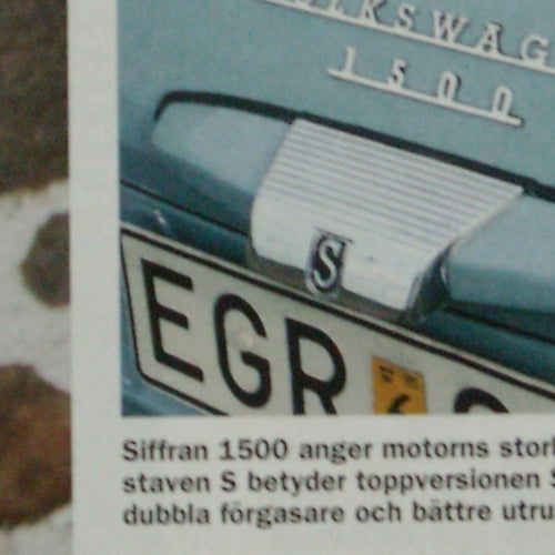 VW Volkswagen typ.3 1500 S " Beprövad teknik "