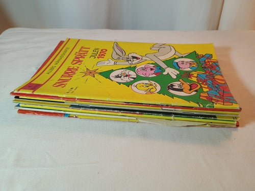 8 st Blandade Tidningar Snurre Sprätt Julen 1970 mm