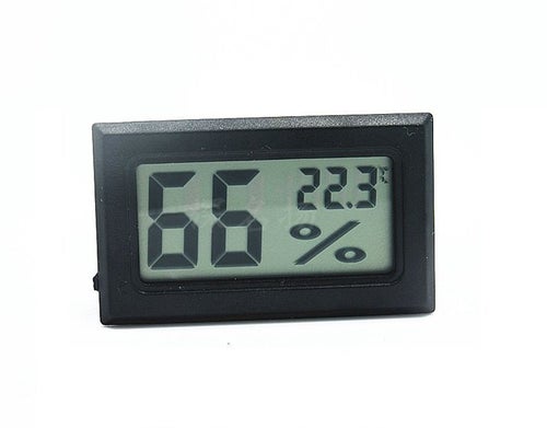 Mini LCD Hygrometer / Termometer Svart