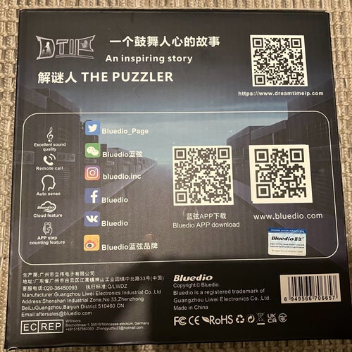 Bluedio Hurricane 2nd Generation Bluetooth Hörlurar