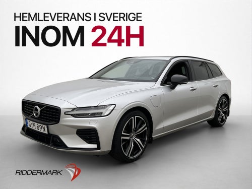 Volvo V60 T6 AWD 350h R-Design Pano HuD H/K Drag 360 Värmare