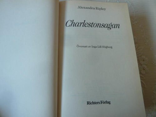 CHARLESTONSAGAN, A. RIPLEY, 1990,  BÖCKER