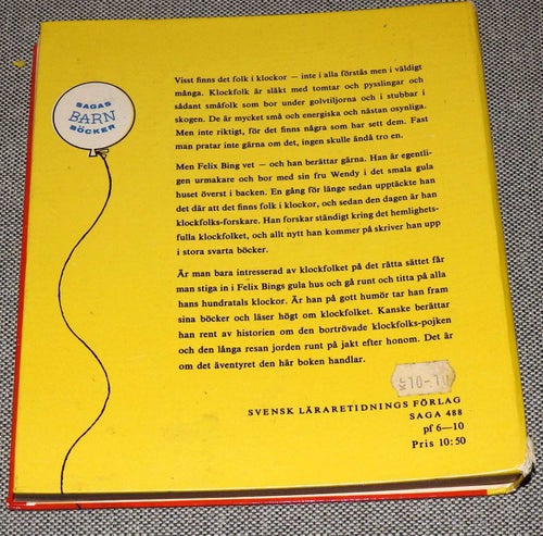Klockfolks-forskaren av Inger Brattström Inbunden bok 1965