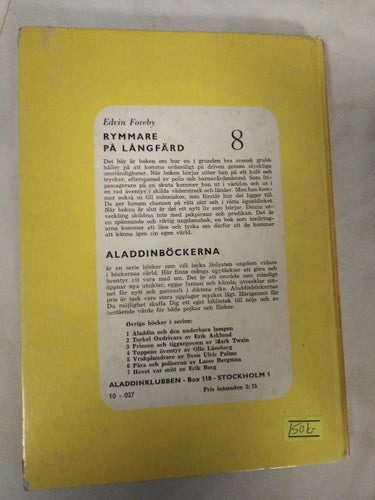 Rymmare på långfärd av Edvin Foreby, bok. Very Fine