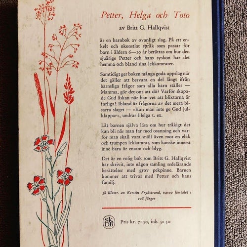 Petter, Helga och Toto av Britt G. Hallqvist (text) / Kerstin Frykstrand (ill)