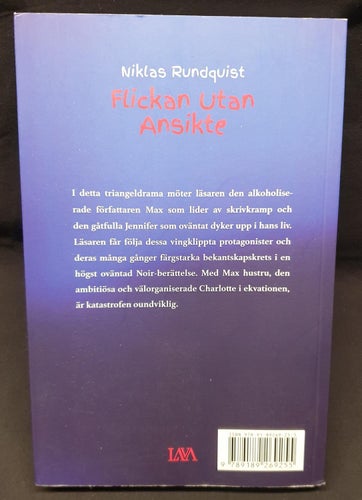 Flickan Utan Ansikte (Rundquist, Niklas)(Häftad) >VG< 2021