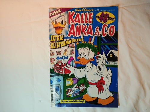 Kalle Anka & co - 1992 nr 50 - Bilaga: Juletiketter