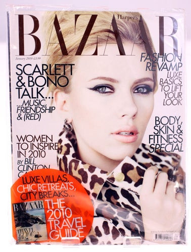 Harper's Bazaar (UK edition) January 2010-Scarlett Johansson-front cover-NEW