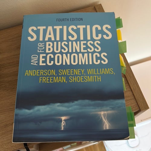 Statistics for Business and Economics av Anderson, Sweeney, Williams, Freeman,