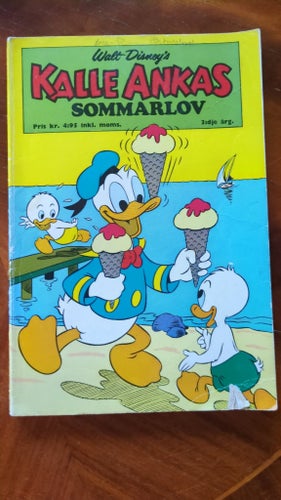 Kalle Ankas Sommarlov, Walt Disney's, 1973,namn framsida, reva nere